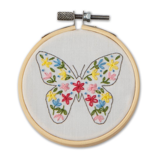 Butterfly Embroidery Kit by Loops &#x26; Threads&#xAE;